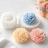 Flower Candle Making Making Tool Layered Peony Silicone Casting Tool for Candle Soap Gypsum Decoration and Handmade Craft