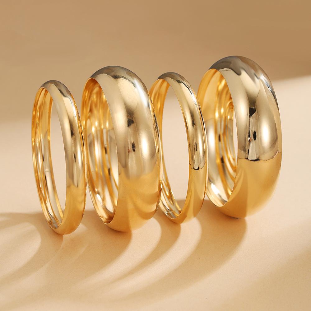 Conjunto de Pulseiras Étnicas Boêmias Banhadas a Ouro - Joias de Estilo Ocidental Antigo