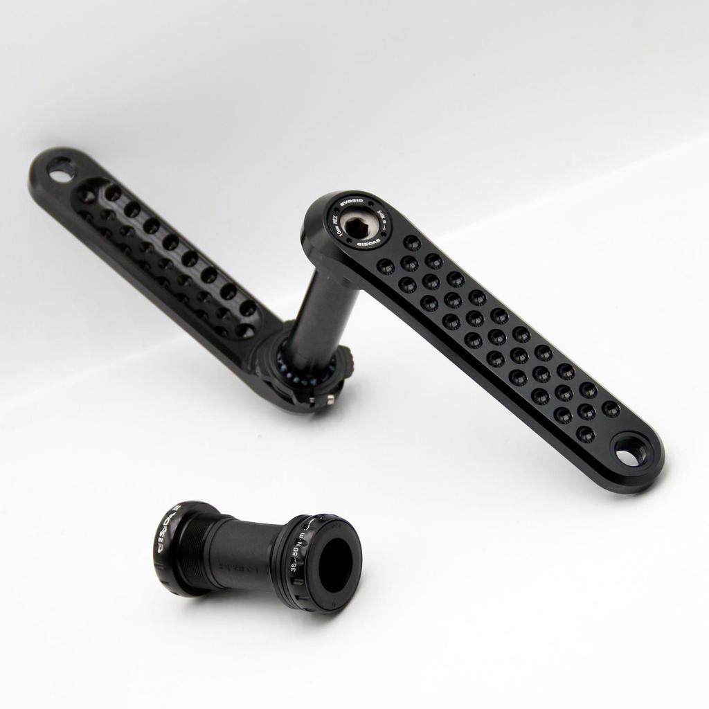 EVOSID CNC Hollow Integrated Gravel Bike Crankset 160/165/170mm with GXP Chainring