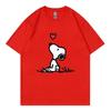 Cartoon Anime Women's T-shirt Summer Short-sleeved White T-shirt Top Fashion Couple Outfit