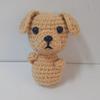 Positive Crochet Puppy Hand-made Mini Crochet Dog Diy Handknitted Encouragement Gift Friend Gift Positive Attitude Creative Gift