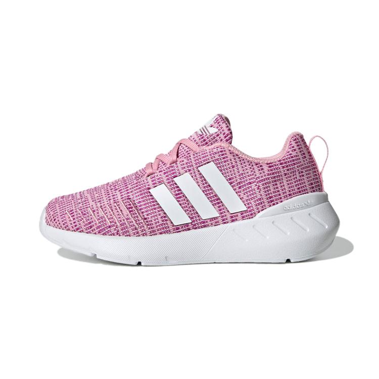 

Adidas Originals Swift Run 22 Comfortable Abrasion Resistant Breathable Low top Kids Running Shoes Purple Pink GW8181 31