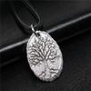 Tree Of Life Pendant Necklace Vintage Plant Sacred Charm Necklaces Nature Spiritual Amulet Jewelry Gift For