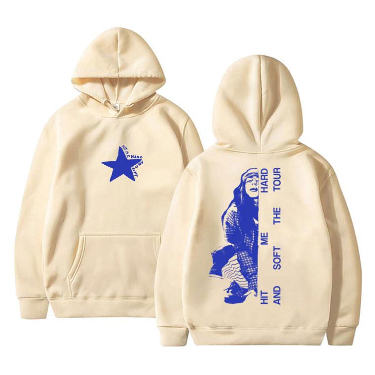 

Hit Me Hard and Soft Tour Hoodie Men Women Hip Hop Fashion Pop Music Sweatshirt Unisex Casual Cotton Oversized Pullover Hoodies M хакі