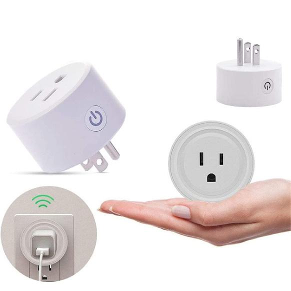 Smart Plug Mini HomeKit, Smart WiFi Outlet Support Apple HomeKit, Alexa and Google Assistant Voice Control Socket with Timer Schedule and Group
