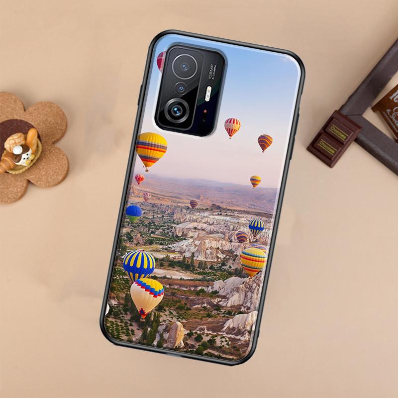 

Hot Air Balloon Travel Mountain Case For Xiaomi POCO X7 X6 X5 X3 Pro F3 F5 F6 M6 Pro 13 14 Ultra 11T 12T 13T 14T Pro Cover POCO X5
