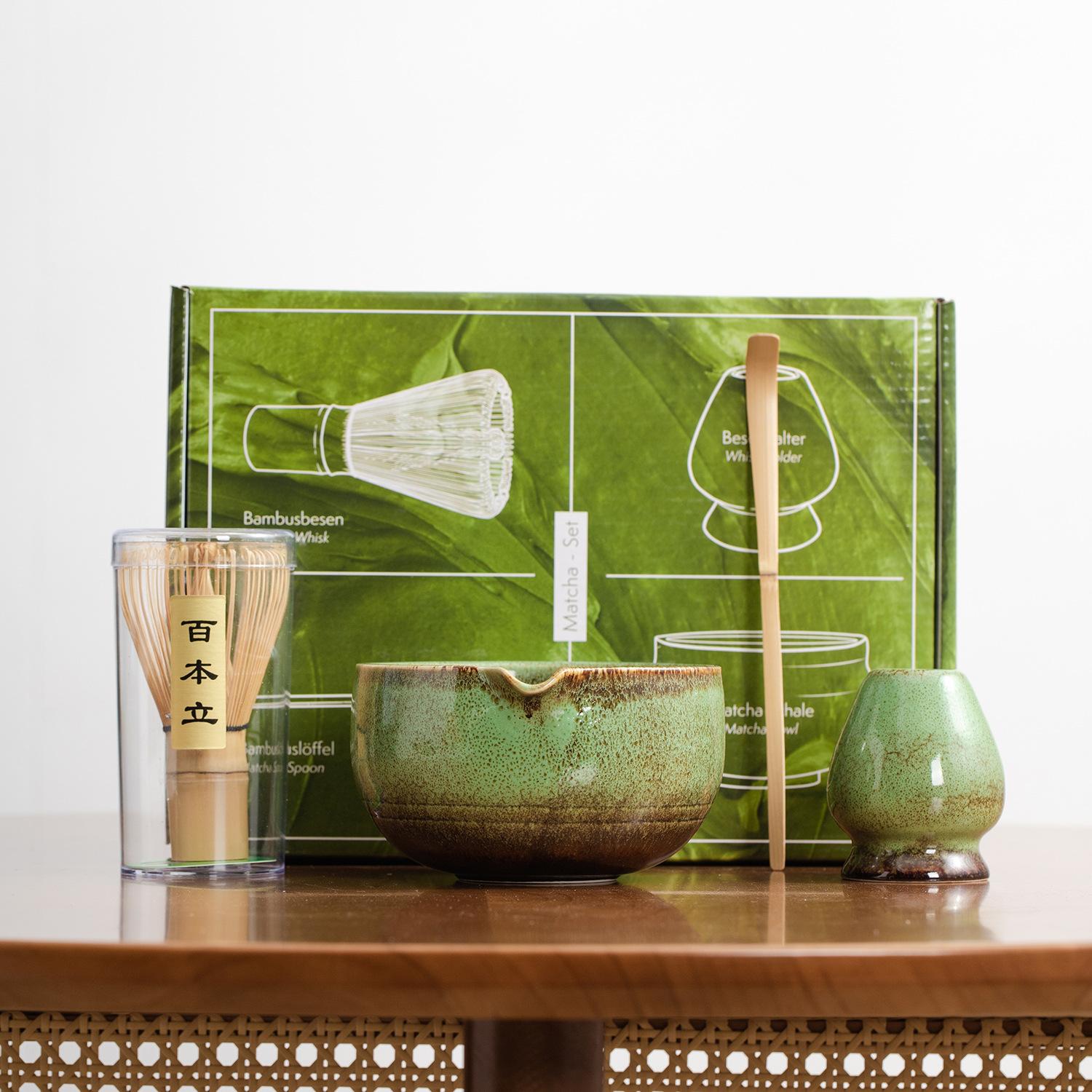 

Ceramic glaze Matcha Tea Set Bamboo Tea Spoon Indoor Drinking Tea Brewing Utensils Song Dynasty Kung Fu Accessorie Birthday Gift