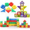 Building Houses Plastic Building Blocks Assembling Toys Puzzle Large Particle Blocks Wall and Window Models for Kids TMZ