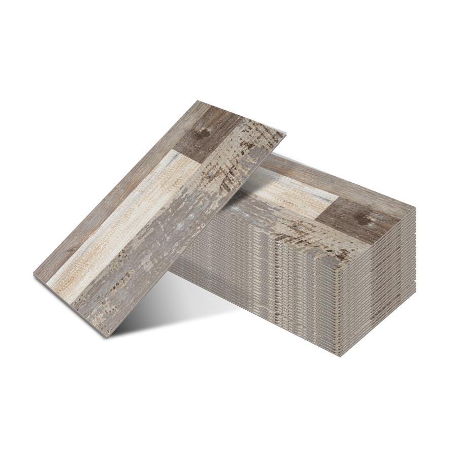 Selbstklebender Holzmaserung Wand- & Bodenaufkleber, 45CM: Langlebig, Einfach, Hochwertige Bürodekoration