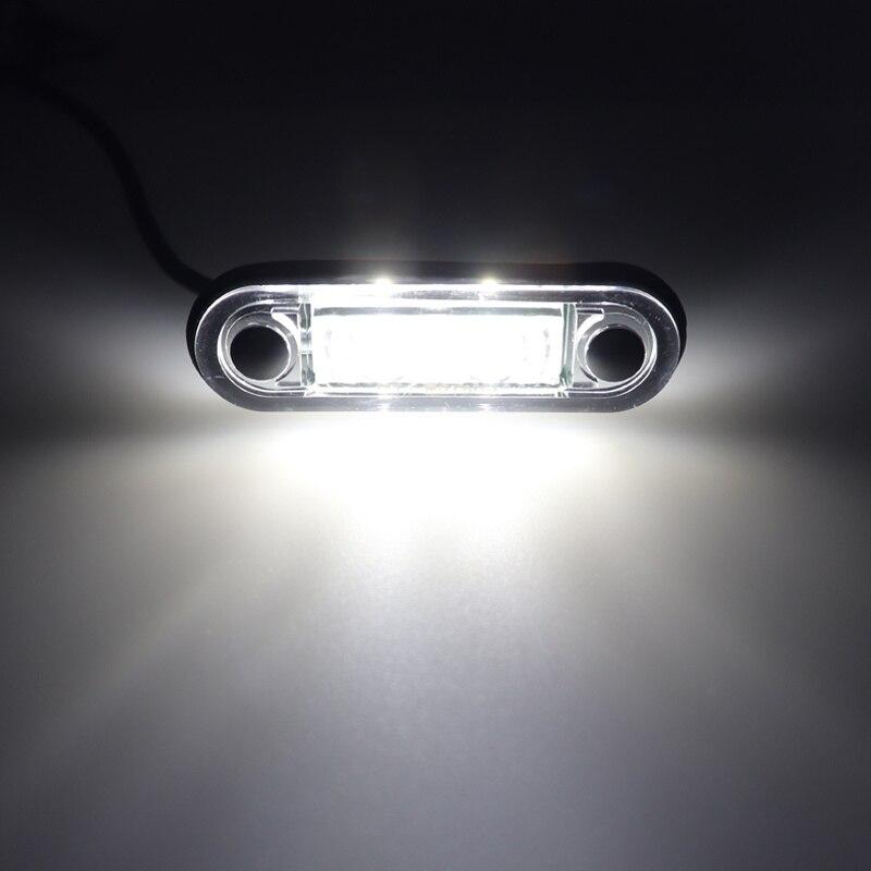 Lot de 4 feux de position latéraux à LED 12 V/24 V pour camion, remorque, tracteur, bus, fourgonnette