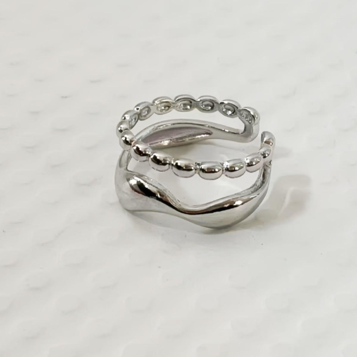 

Elegant Geometric Irregular Adjustable Ring: Versatile, Stackable Style for Women’s Index Finger