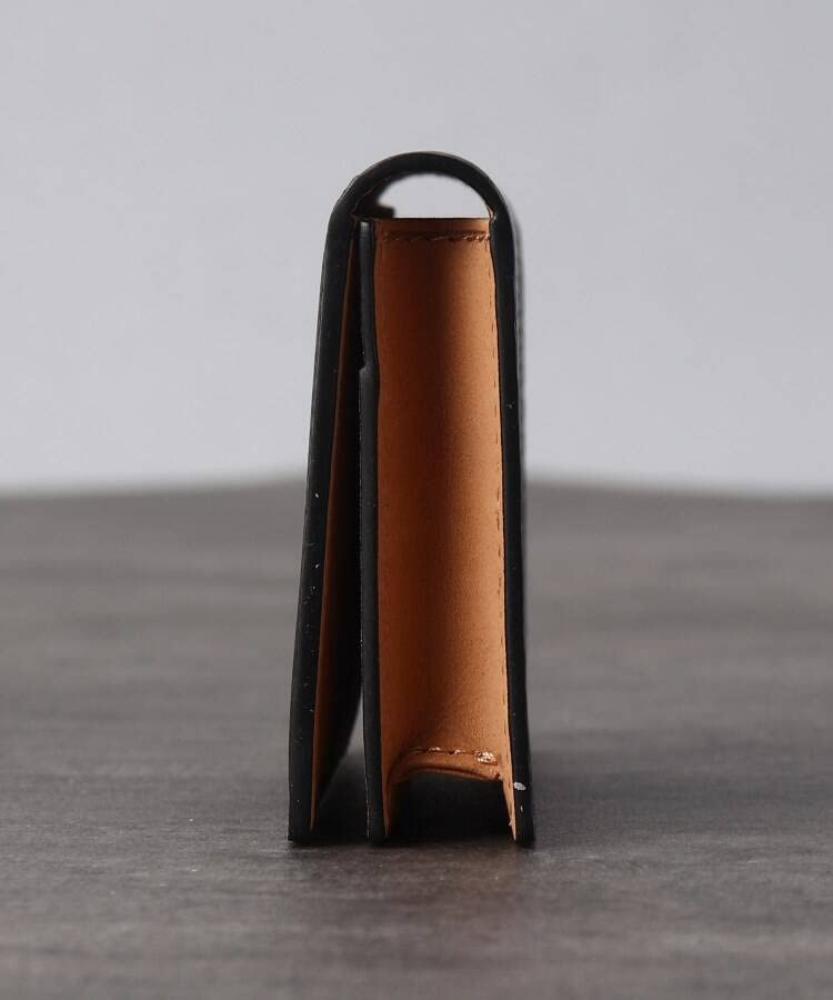 Pouzdro na vizitky Mini síťované kožené pouzdro na vizitky 07001522 Žluté 00 [Takeo Kikuchi] [Měkké a přírodní] Pánské (532)