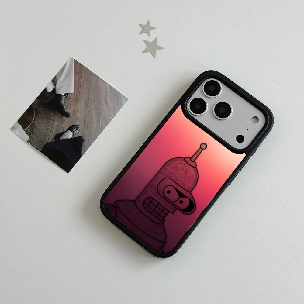 F-Futurama Anime B-Bender Phone Case For IPhone 17 Air 16 15 14 Plus 13 12 11 Pro Max Dual Tone Hard PC Fashion Protective Cove