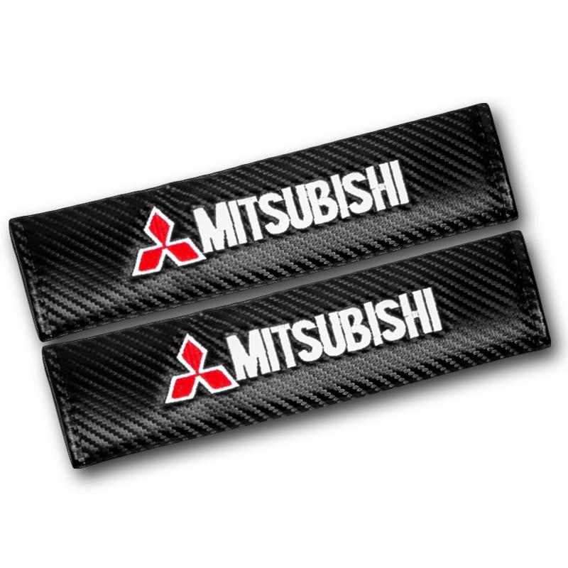1/2PC Car Seat Belt Cover Shoulder Strap Covers Protector Pad For Mitsubishi Asx Lancer 9 Outlander Pajero L200 Auto Accessories