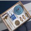 10pcs Incense Road Gift Box Set DIY Introductory Pure Copper Air Incense Burner Incense Home Use Natural Sandalwood Powder Seal
