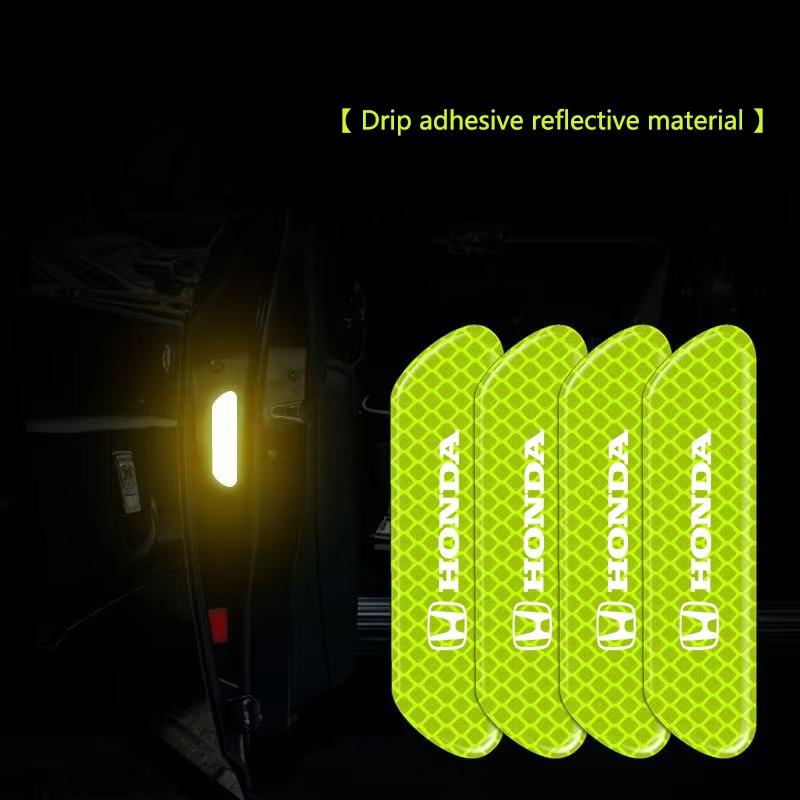 

Night Car Door Stickers Safety Warning Reflector Tape Decal For Honda Civic Accord Fit City Vezel CRV Odyssey Pilot Jazz Prelude