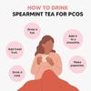 NeutraVed Spearmint Tea - 40 Tea Bags | Spearmint Tea May Beneficial for PCOS | May Help Acne & Facial Hair | Reusable Zipper Pouch | Pack of 1