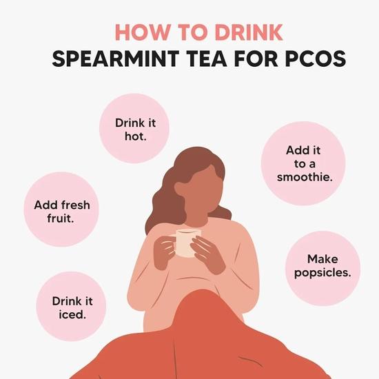 NeutraVed Spearmint Tea - 40 Tea Bags | Spearmint Tea May Beneficial for PCOS | May Help Acne & Facial Hair | Reusable Zipper Pouch | Pack of 1