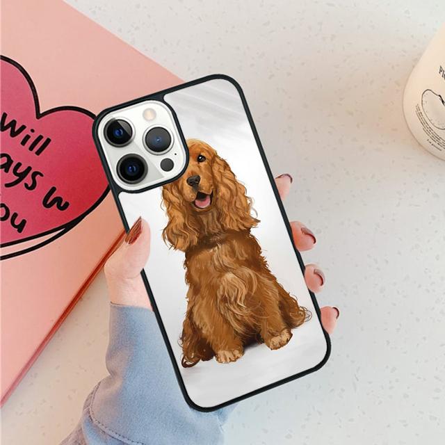 Cartoon Cocker Spaniel Phone Case For iPhone 17 Air 15 16 11 12 13 14 Pro Max Cover For iPhone 17 Air Max Plus Fundas