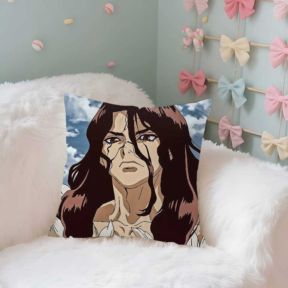 Dr. Stone Case Plush Fabric Soft Pillowcase Double Sided Print Cushion Cover Household Gifts