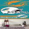 1 Stück Miami Dolphins Logo Wandteppich, Wohnzimmer, Schlafzimmer, Büro, Party-Dekoration, Ideales festliches Geschenk