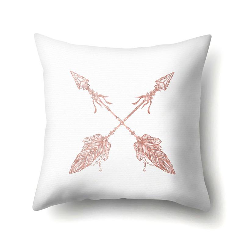 Polyester Pillow Case Automobile Decoration Home Print Pillow Case Automobile Sofa Waist Cushion Cover