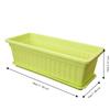 Colorful Rectangular Flower Pot With Tray Plant Pot Quality Garden Planter  Patio
