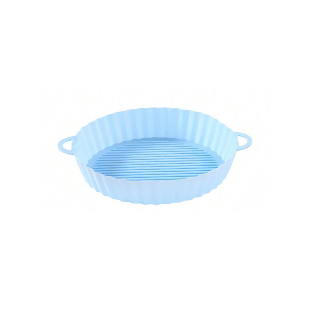 Silicone Mat Accessories Round Airfryer Inserts Heat Resistant Baking Pot Reusable Air Fryer Basket Liners