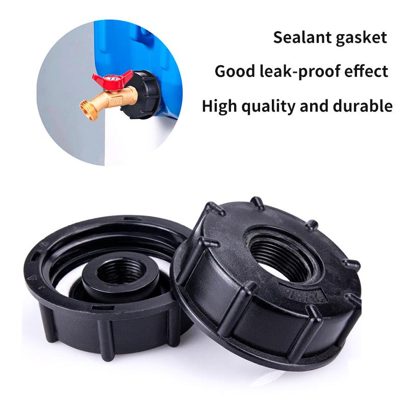 Ibc Tank Tap Adapter 1/2" 3/4" S60 Thread Connector Ton Bucket Valve Joint Accessories Ibc Tank Fitting 1-Inch Valve Adapter