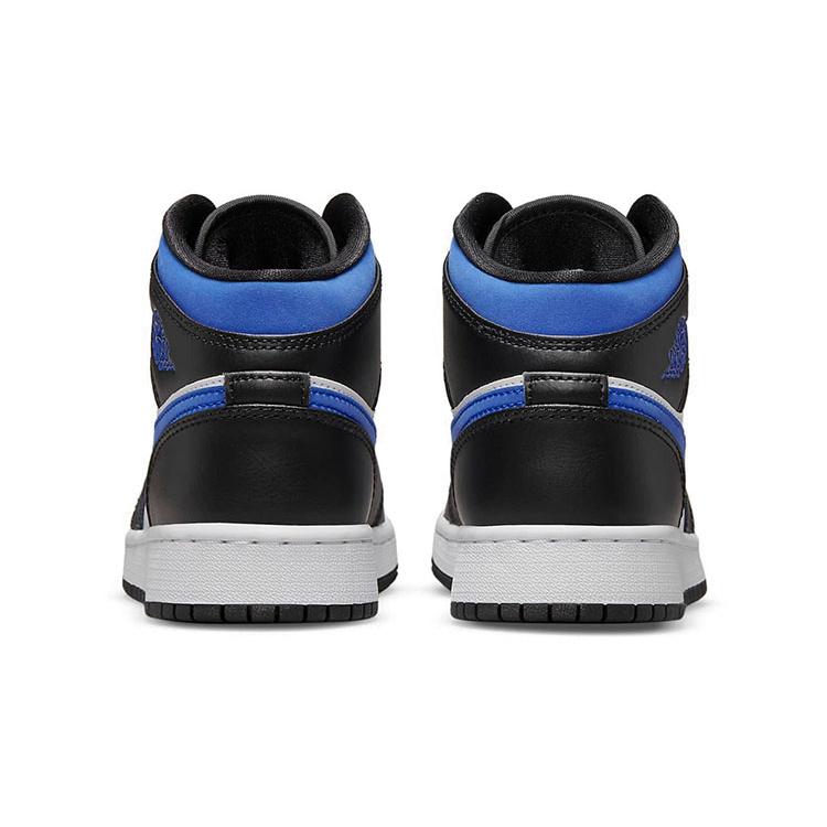Jordan 1 Mid White Black Racer Blue GS 554725-140
