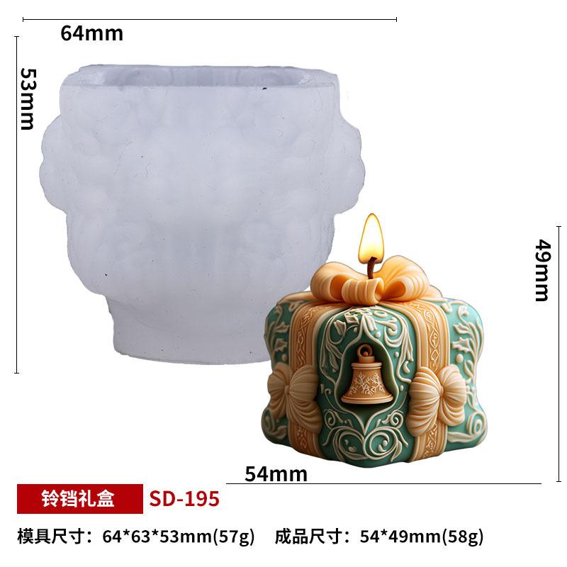 Christmas Scented Candle Silicone Mold DIY 3D Shape Holiday Decor Craft