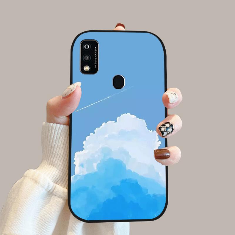 For ZTE Blade A51 Case A52 A53 Color Painted Soft Silicone Phone Cover Cases For ZTE Blade A31 Fashion Protective Fundas Coque