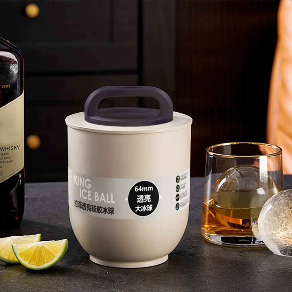 Wiederverwendbare Runde Eisballform Runde Eisballform Runder Eisbereiter Entwickelt für mühelose Eiswürfelentnahme