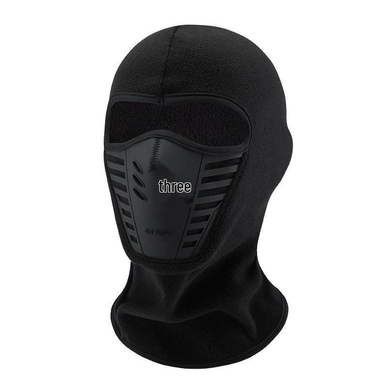Balaclavă de iarnă transfrontalieră pentru motocicletă și bicicletă: Mască de față caldă, rezistentă la praf, respirabilă pentru mersul în aer liber