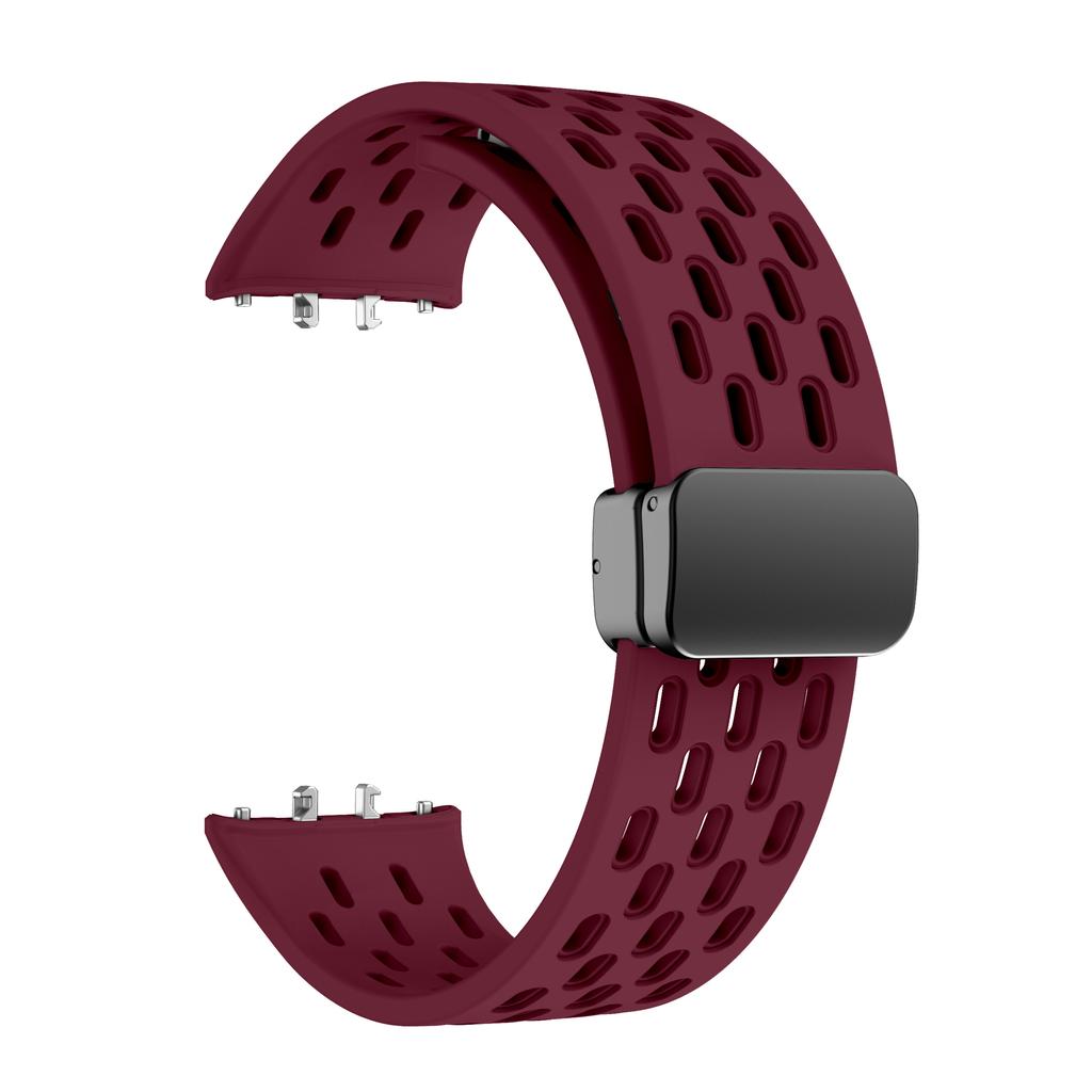 Silikonarmband für Samsung Galaxy fit3 Sportarmband Magnetverschluss Armband für galaxyfit 3 Smartwatch Armband Zubehör