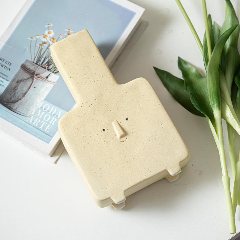 Creative Face Vase Ceramic Hydroponic Vase Flower Arrangement Home Decor Desktop Ornaments Garden Decoration