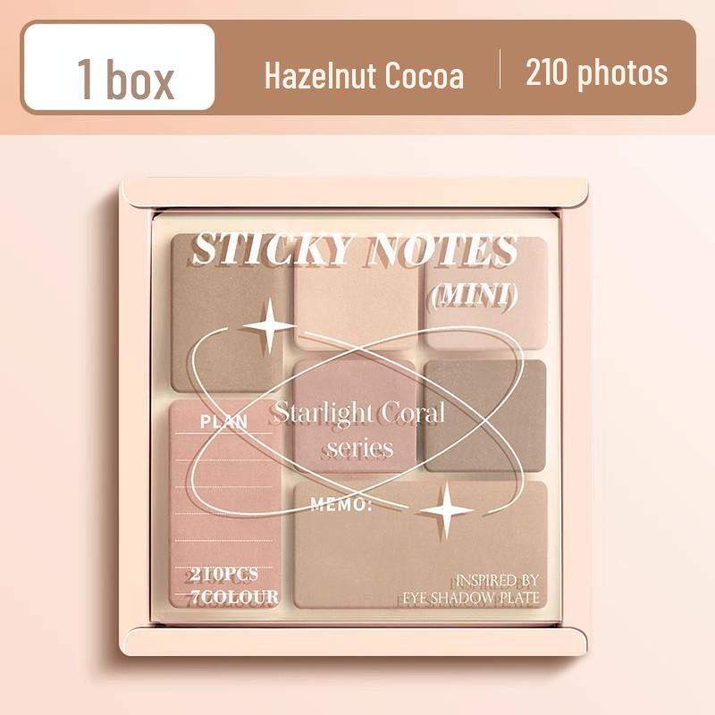 

Палетка теней для век и градиентные липкие заметки: Удобный многофункциональный офисный маркер для заметок