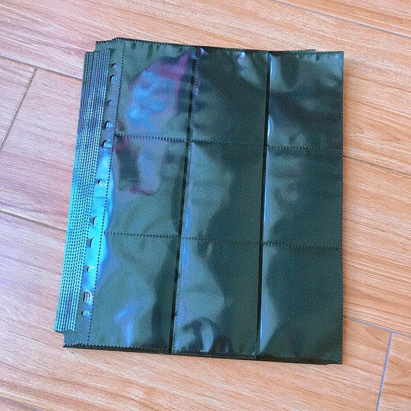 Trading Card Compatible with and Sheet Trading Card Star Collection Trading Card Card Card Transparent 9-Pocket, 12-Sheet File, 2-, 3-, 4-Ring Cards,