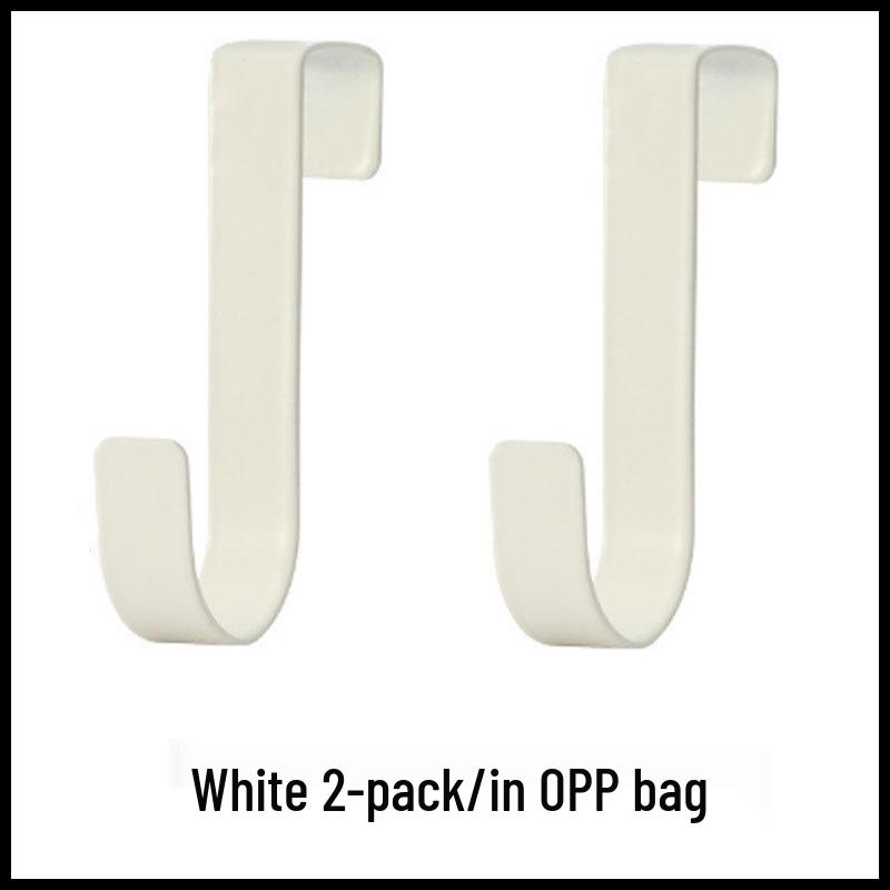 No-Drill Silent Wrought Iron Over-Door Clothes Hook & Storage Rack