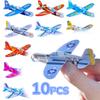 10-1 stk Mini DIY Håndkast Flygende Seilfly Fly Barnespill Leker Skumfly Festpremier Gave Utendørs Lansering Jagerfly Leketøy