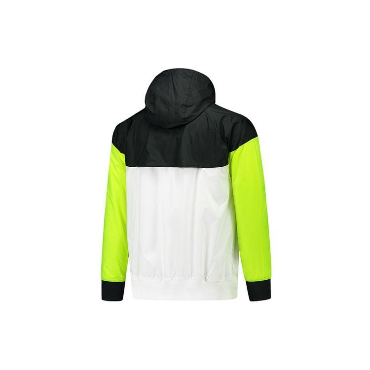 Nike Spring/Summer 2020 Color-Block Casual Windbreaker Men Jackets Fluorescent-Green AR2192-103