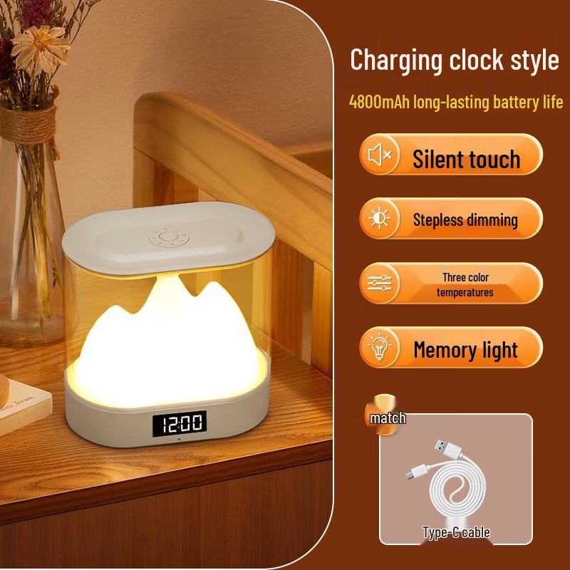 

OLOMM Mountain Peak Rechargeable Night Light & Desk Lamp