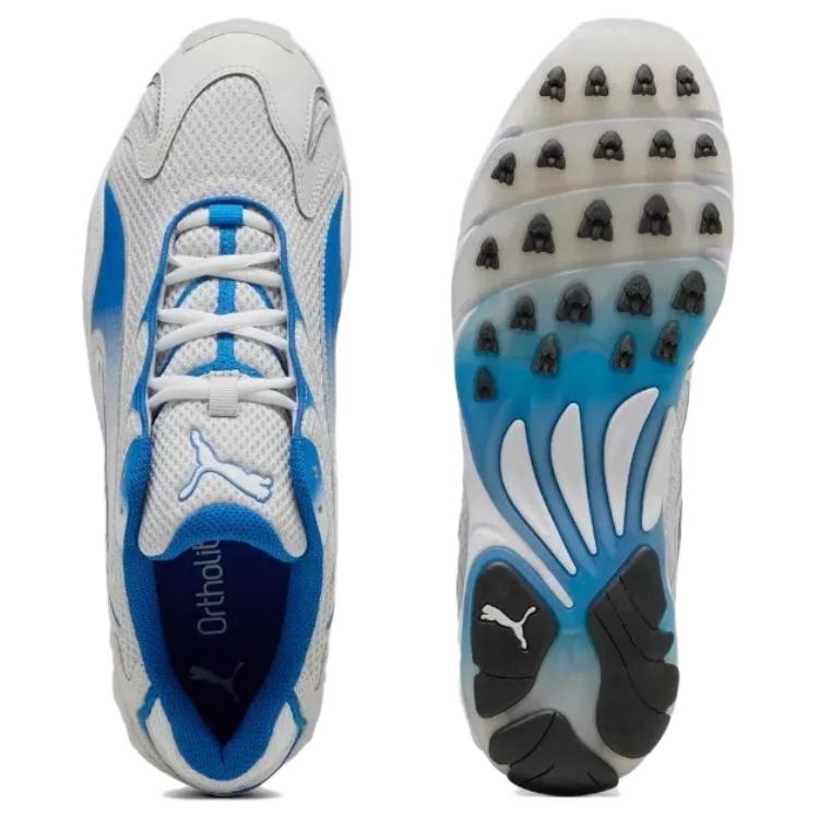 Puma Inhale Comfortable Versatile Non-Slip Wear-Resistant Low-Top Running Shoes Unisex Running Shoes Gray Blue 401560-08