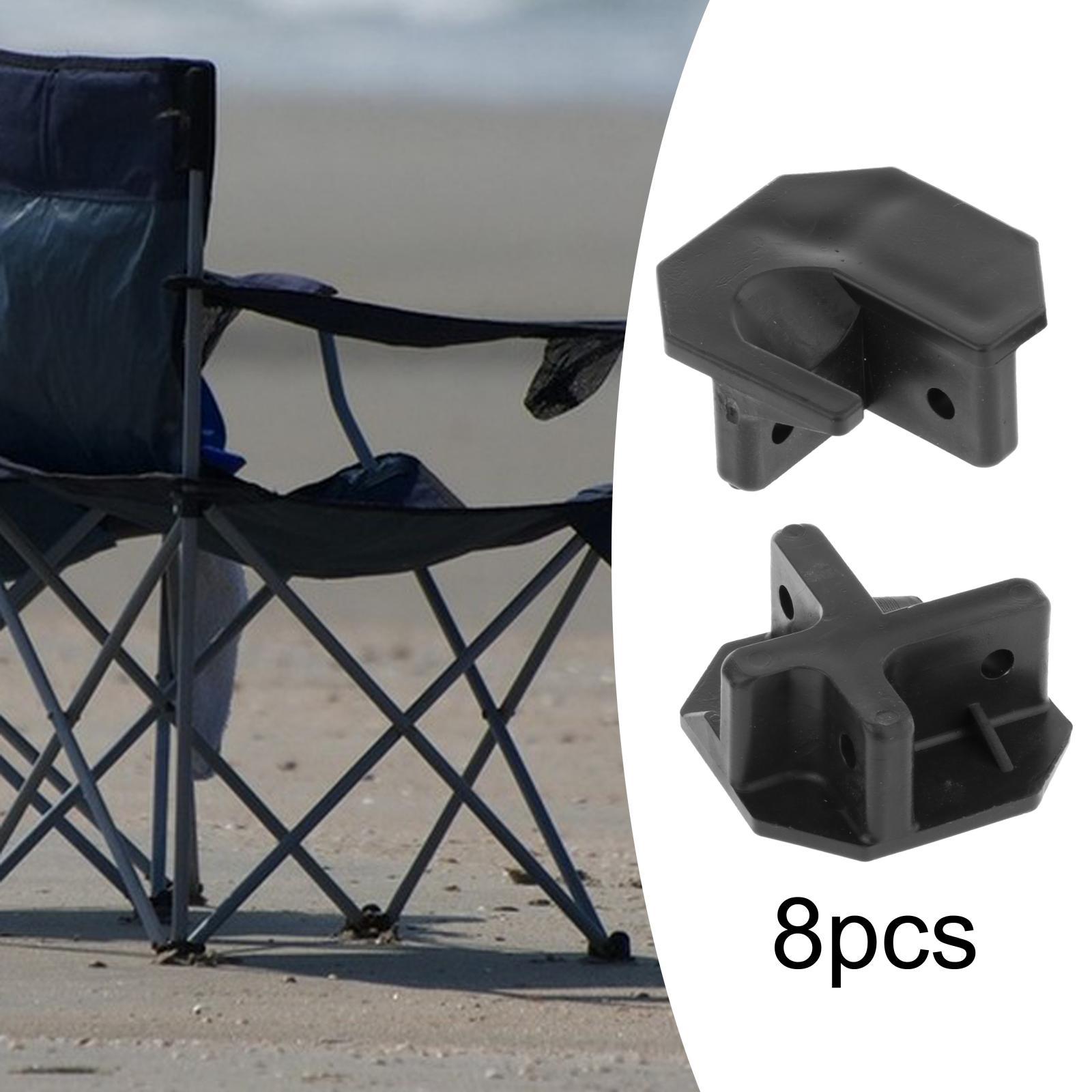 

8x Folding Chair Legs Repair Accessories Camping Chair Connectors Camping Chair Attachment for Garden Camping Chair Table Parts