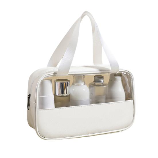 Atrakcyjna kosmetyczka o dużej pojemności. Przezroczysty wodoodporny pojemnik na kosmetyki