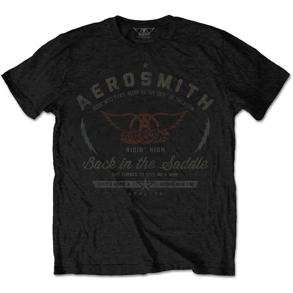 Aerosmith AEROTS03MB03 T-Shirt, Black, Large S