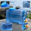 Water Container with Spigot FoodGrade Jug Rectangular for Campers, Journeyers,