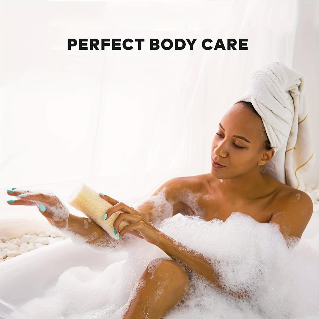 Natural Loofah Sponges Organic Luffa Bath Shower Sponge Exfoliating Body Back Scrubber for Men Women Adults SPA Beauty Bathing D