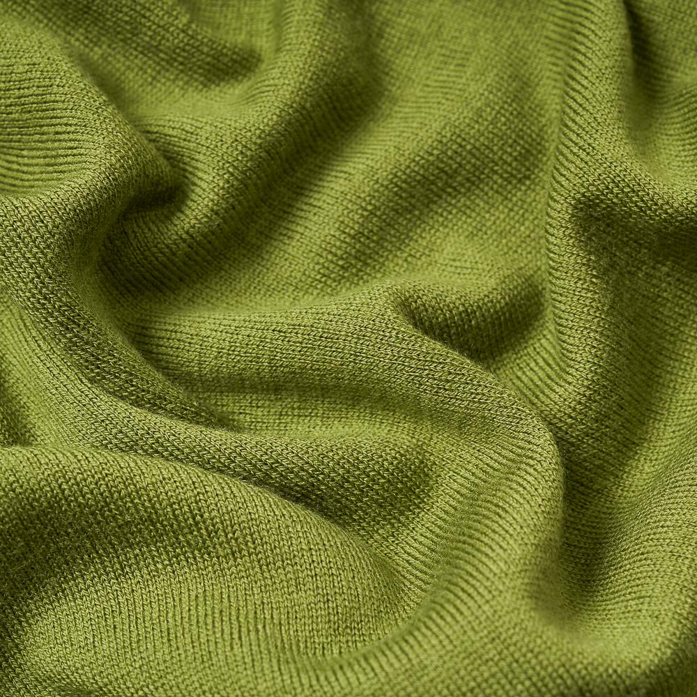 VERNO Short Sleeve Basic Round Knit Green