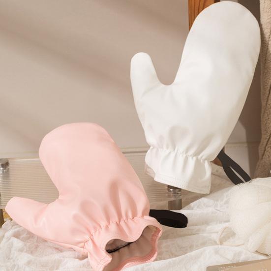 Guanto Massaggio in Seta con Polsino Elastico Rinnovamento Cutaneo Guanto Stimolante la Circolazione Drenaggio Linfatico Cura della Pelle Radiosa